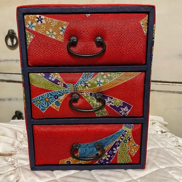 Vintage Japanese washi chest of drawers - Picture 4 of 6